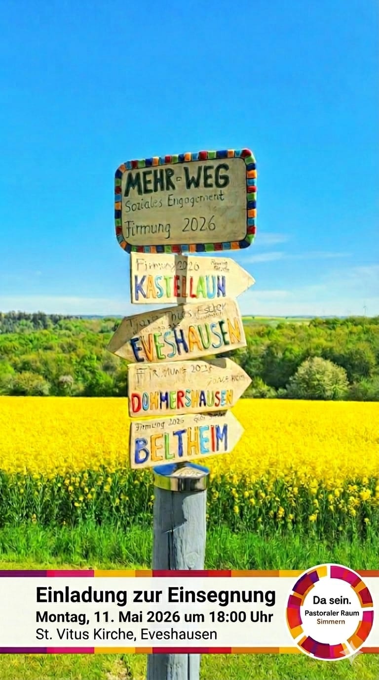 Plakat Einsegnung Mehr-Weg